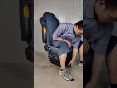 अनुकूलन योग्य वायु निलंबन ट्रक सीटें चमड़े की हवाई सवारी चालक सीट